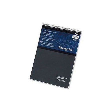 Tops Business Forms Docket  Diamond Top-Wire Legal Rule White Planning Pad, 8-1/2x11-3/4, 60 Sheets 63978